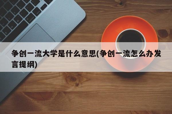 争创一流大学是什么意思(争创一流怎么办发言提纲)